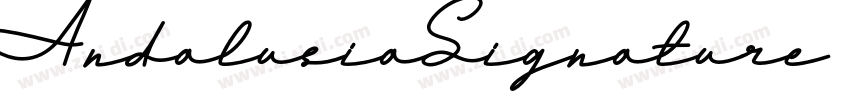 AndalusiaSignature I字体转换